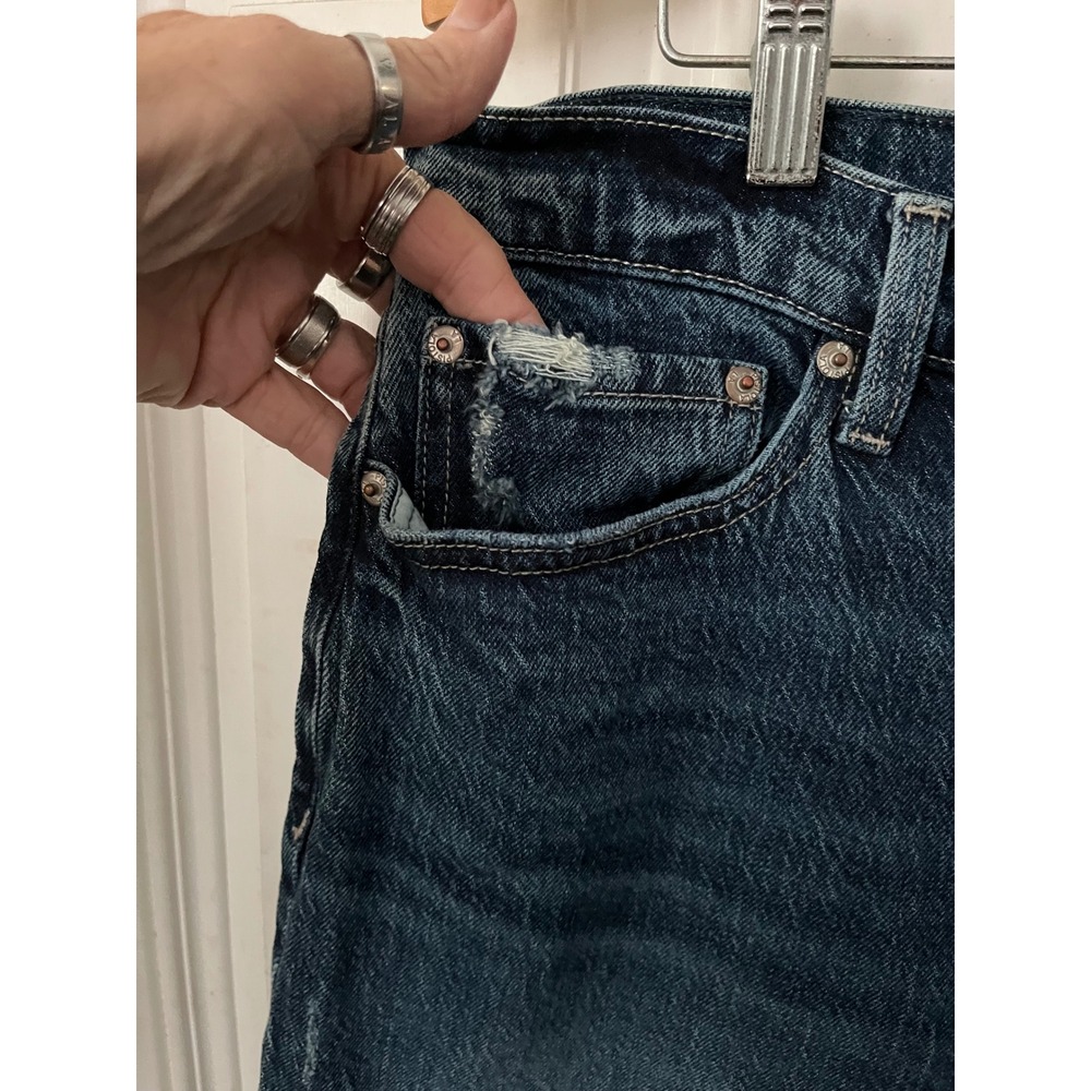 Pistola High-Rise Straight Leg Jeans — Dark Blue Wash - Picture 5 of 8